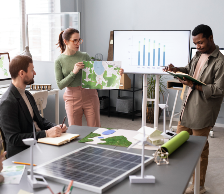 Professional team collaboration